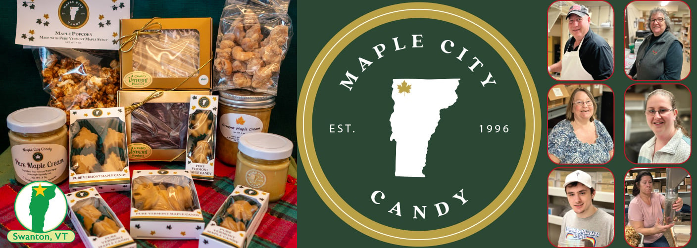 Banner image featuring Maple City Candy, December 2023 Producer of the Month