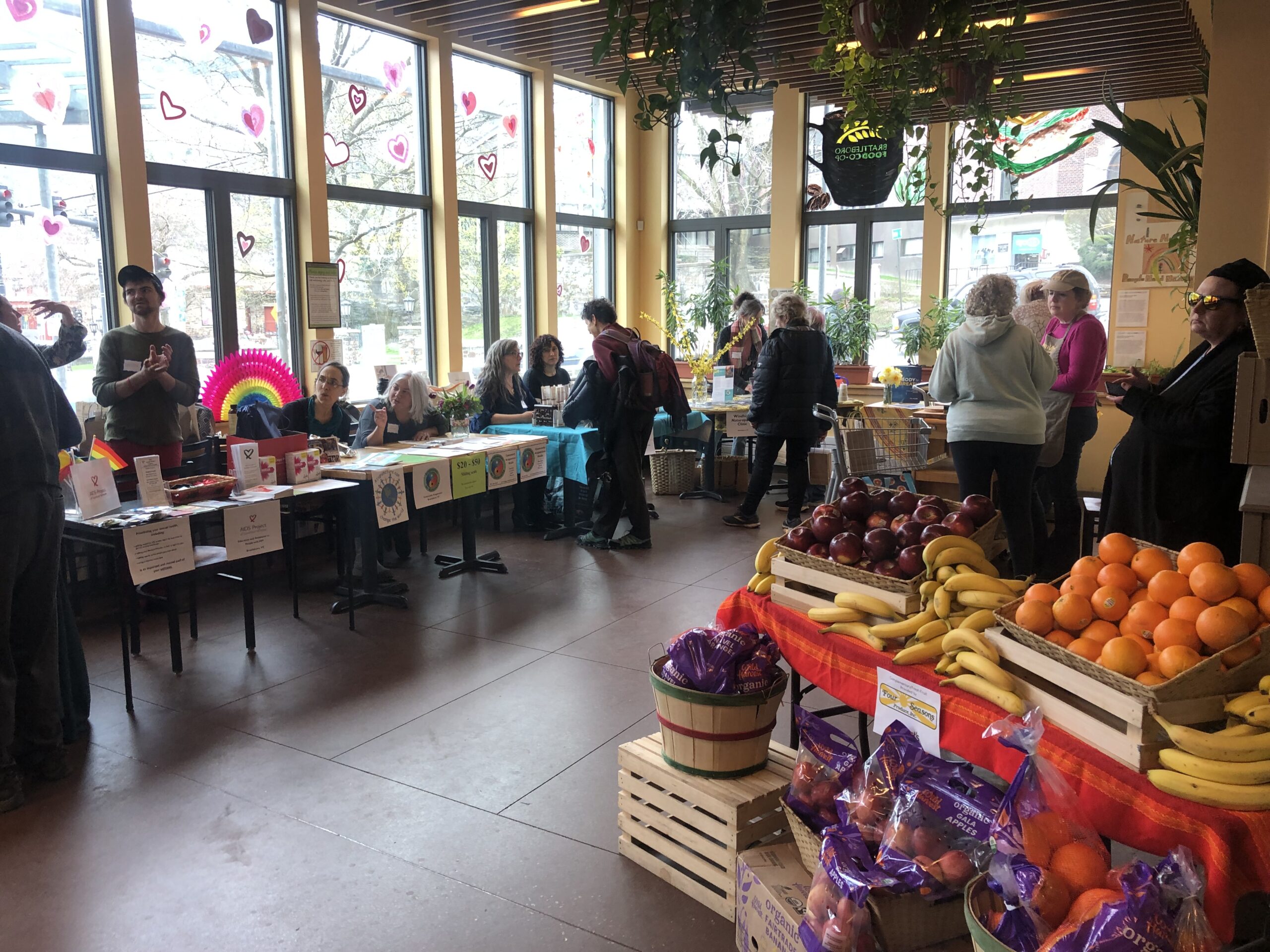 picture of wellness fair in the co-op cafe