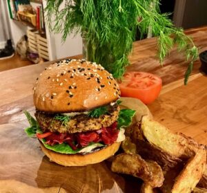 Black Bean Tempeh Burger